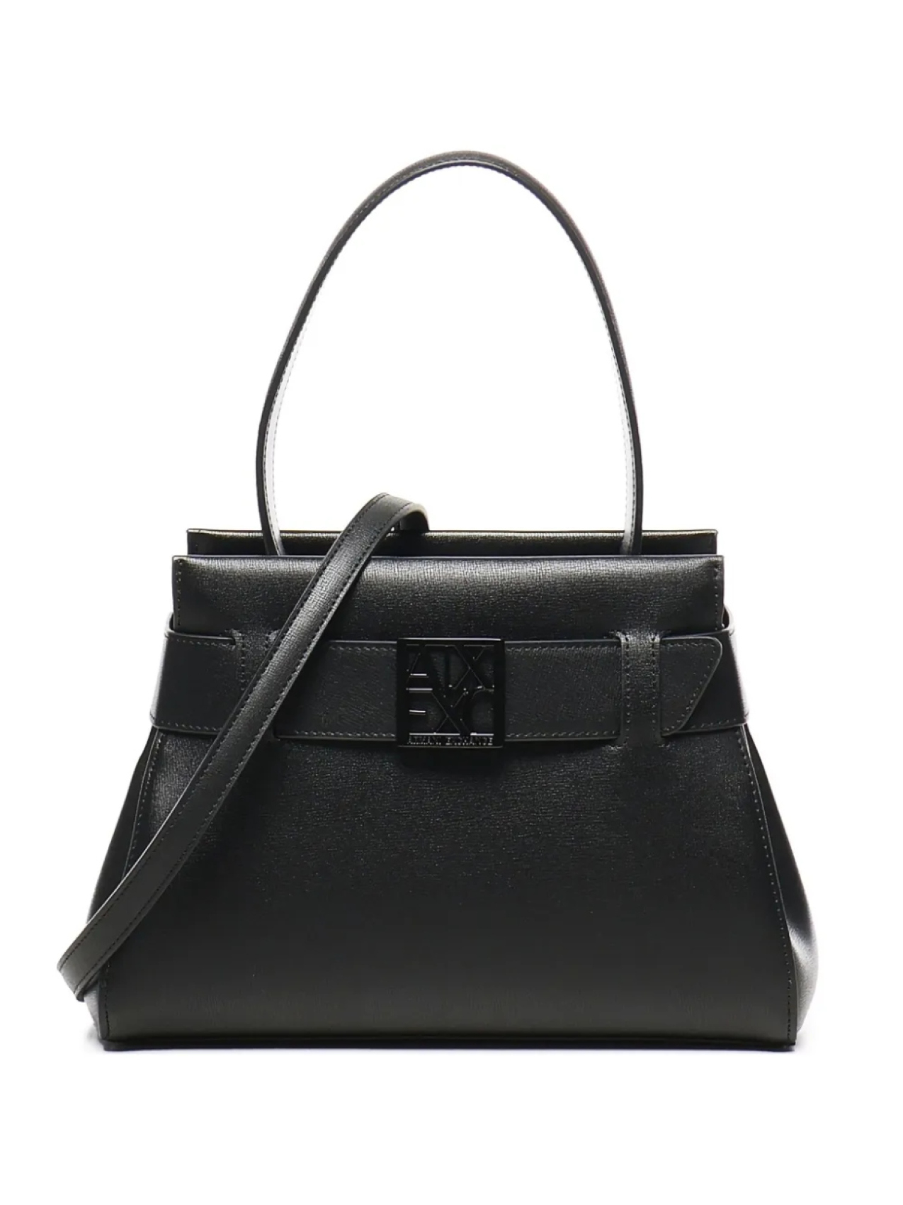 

Сумка Armani Exchange с пряжкой-логотипом, черный