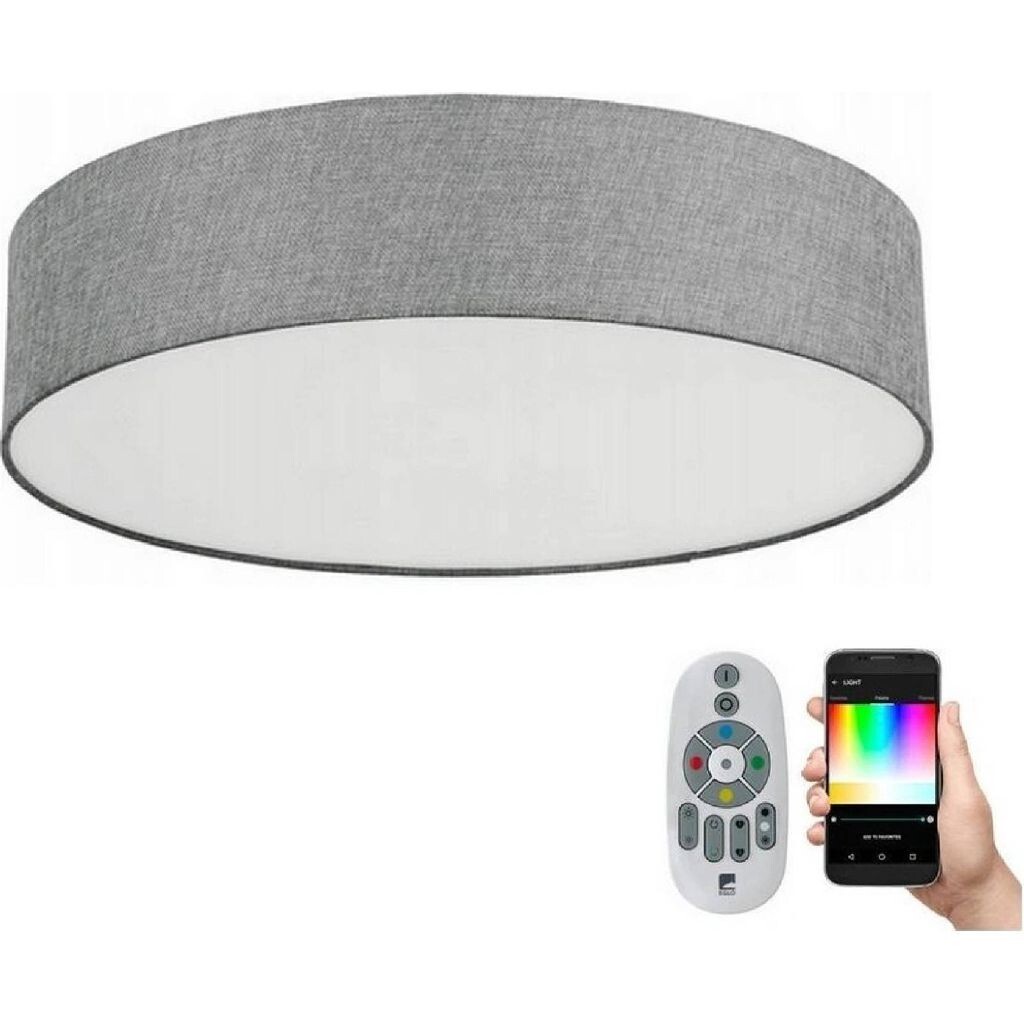 

EGLO Crosslink ROMAO-C Textil RGB светодиодный потолочный светильник белый, серый, лен 3500лм 57x15см, управление через приложение Eglo Leuchten