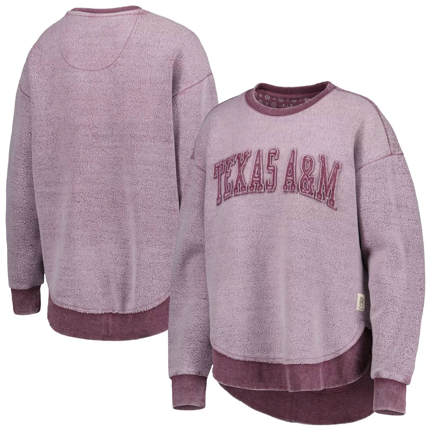 

Женский пуловер Pressbox Maroon Texas A&M Aggies Ponchoville