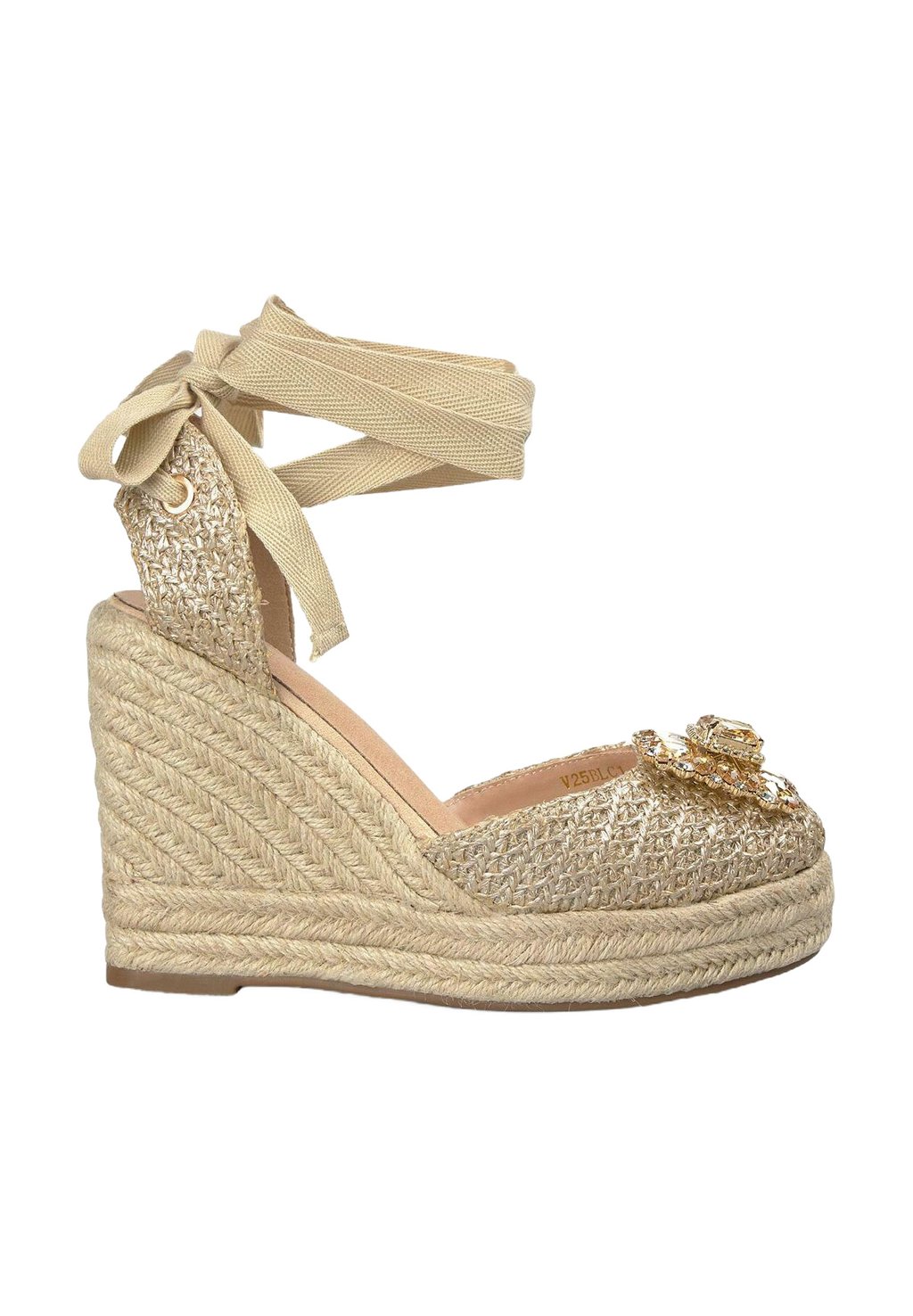 Туфли на платформе High heels Alma Blue, золотой