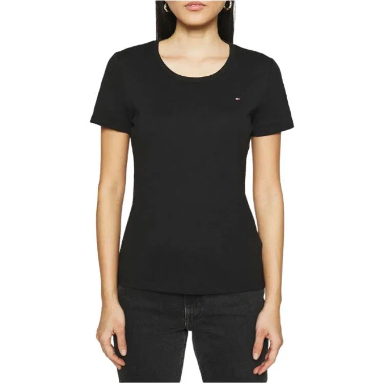 Футболка женская Black Tommy Hilfiger — фото 2