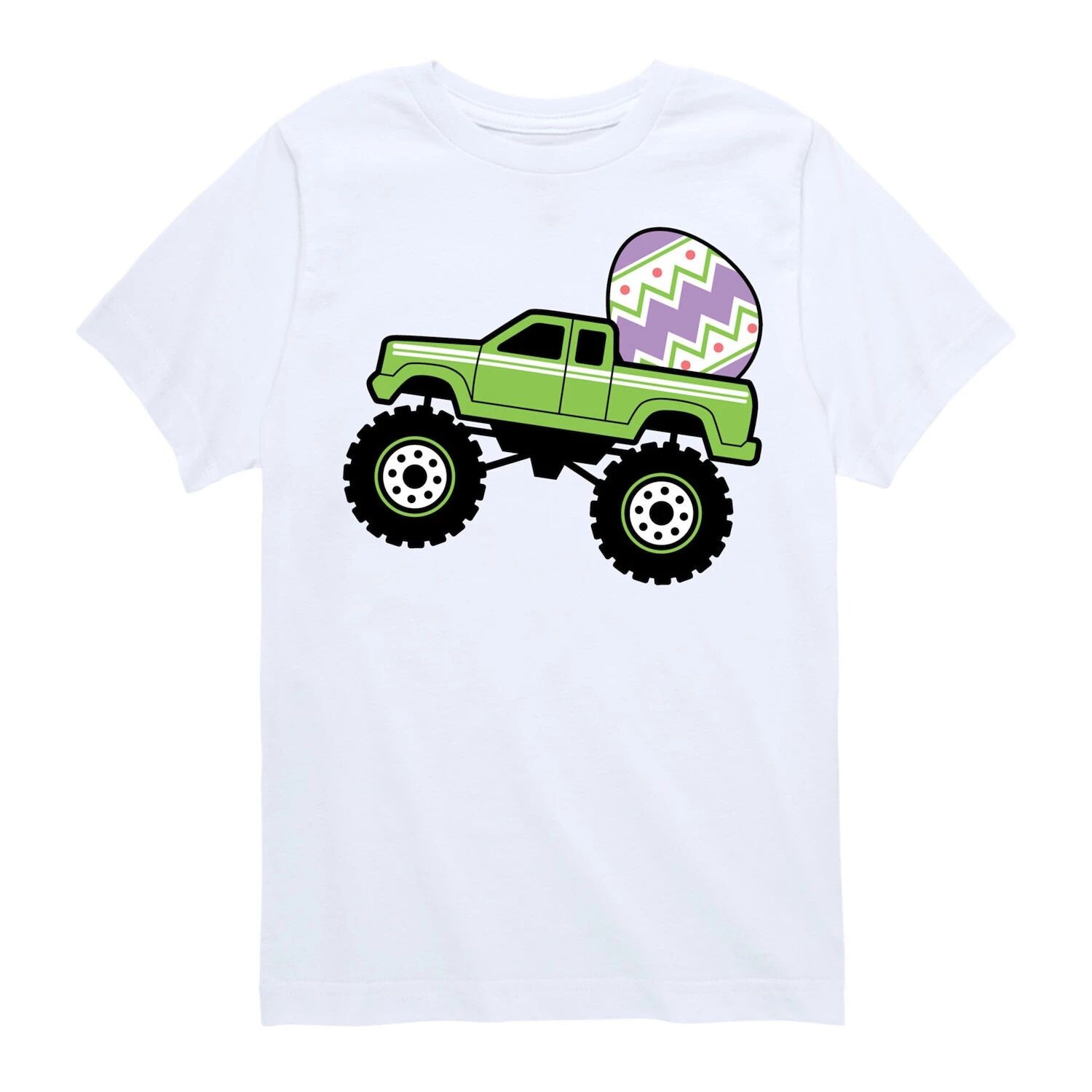 

Футболка с рисунком «Пасхальное яйцо» для мальчиков 8–20 лет Monster Truck Licensed Character, белый
