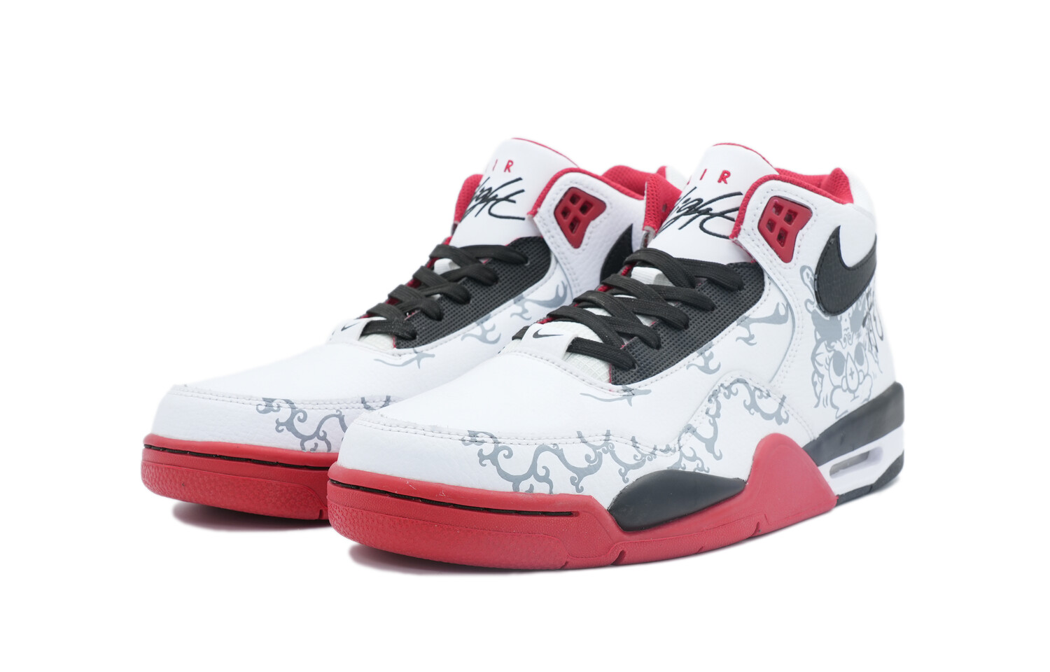 

Кроссовки Nike Flight Legacy Skateboarding Shoes Unisex Mid-top Red/white/black, белый