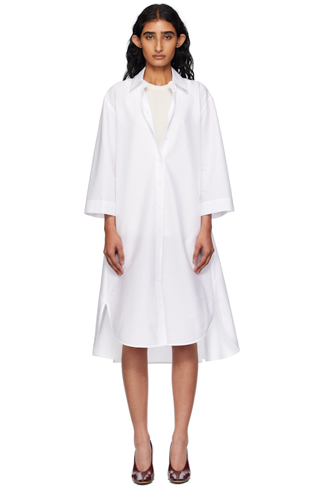 

Средняя юбка-платье Sella Max Mara, белый