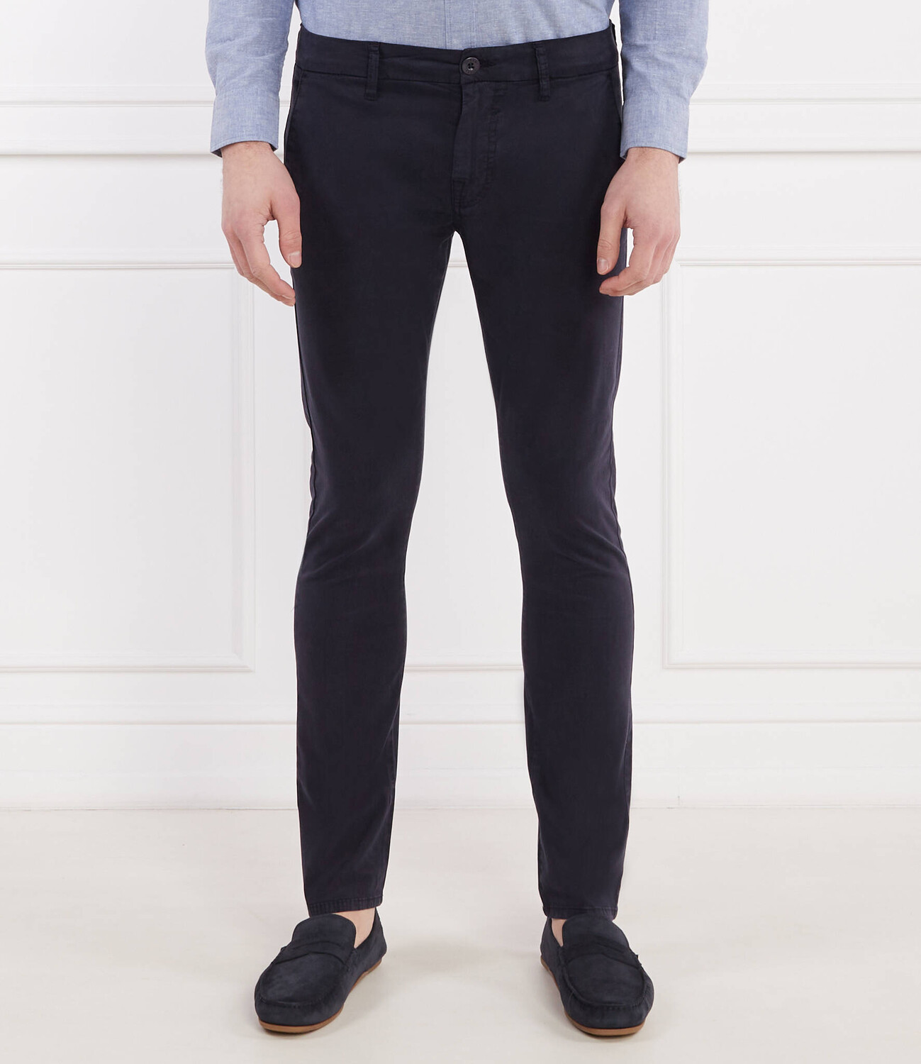

Брюки GUESS chino DANIEL Skinny fit, цвет grafite
