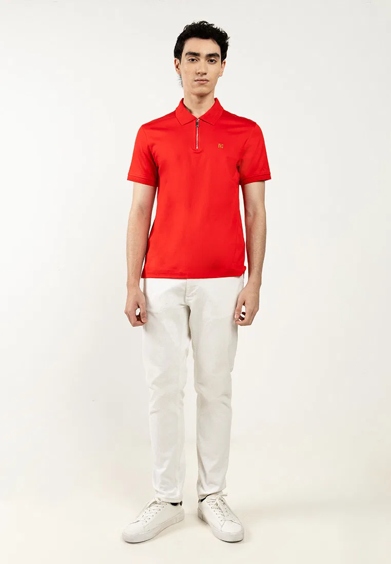 Поло Calvin Klein Sport, slim fit, межсезонное, черное — фото 4