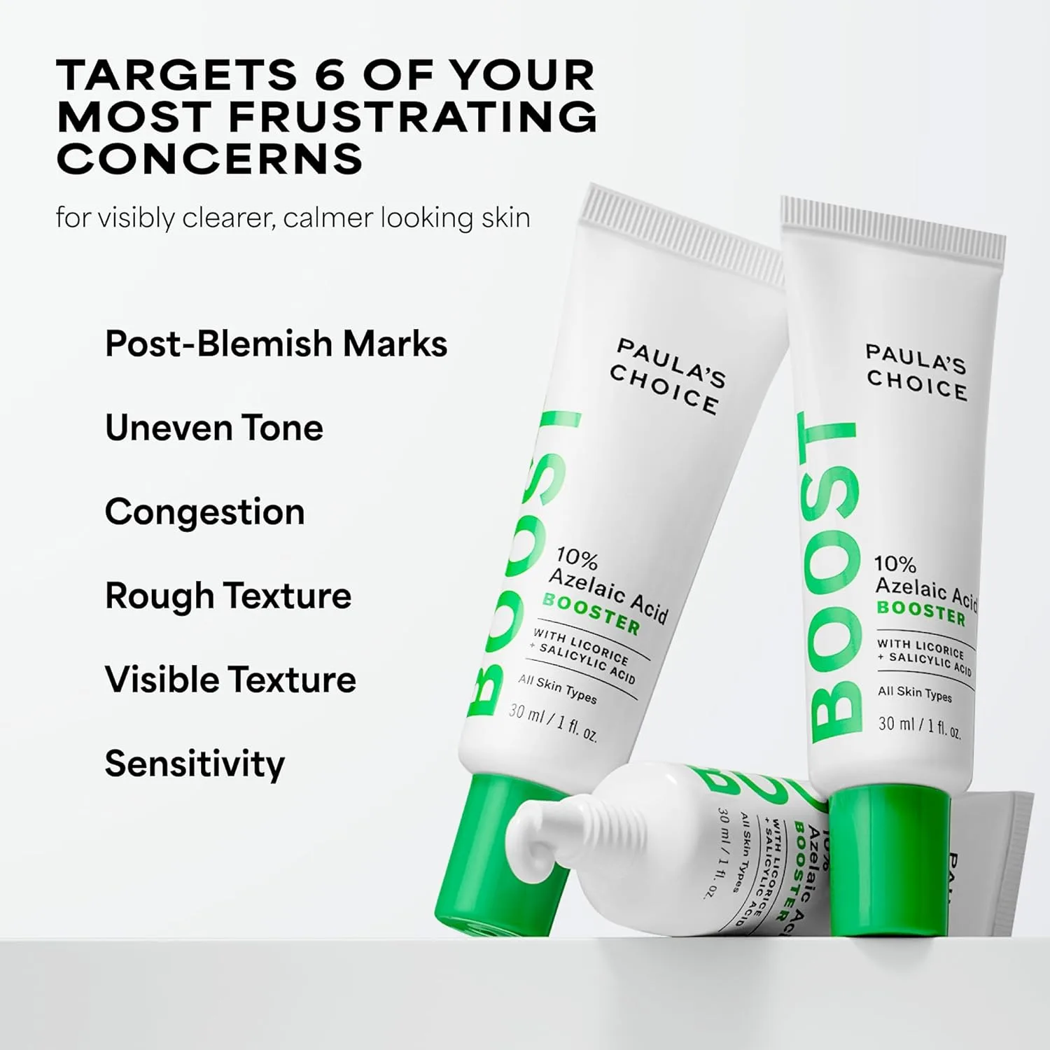 Бустер Paula's Choice — BOOST % Azelaic Acid Booster Cream Gel Face Serum with Salicylic Acid, Oil-Free Skin, 29.6 мл — фото 4