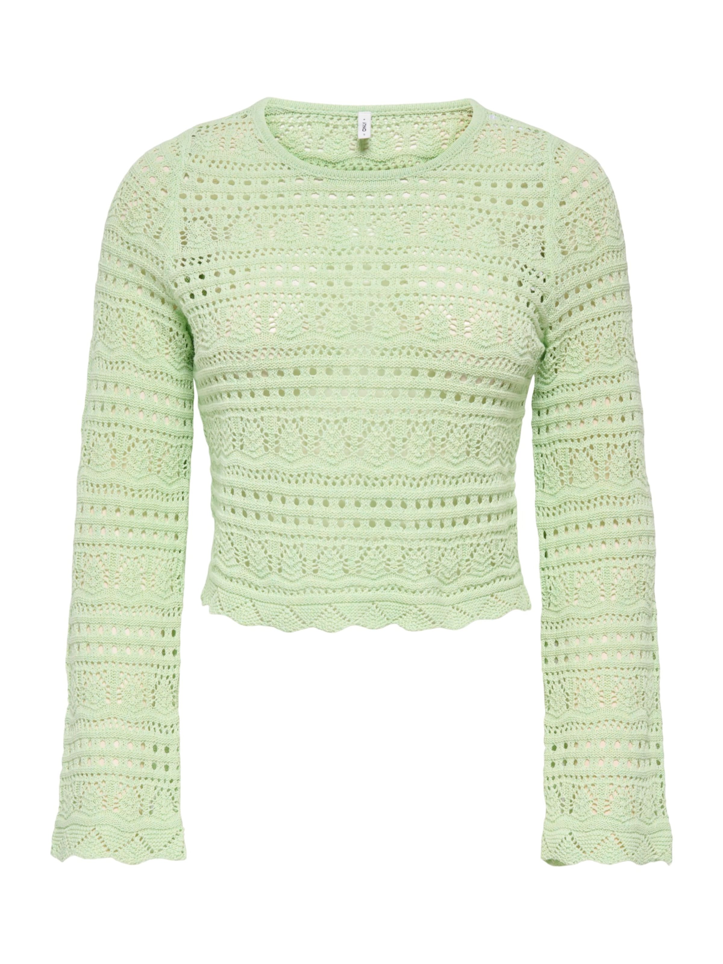 

ONLY Свитер 'ONLELKE' в светло-зеленом цвете