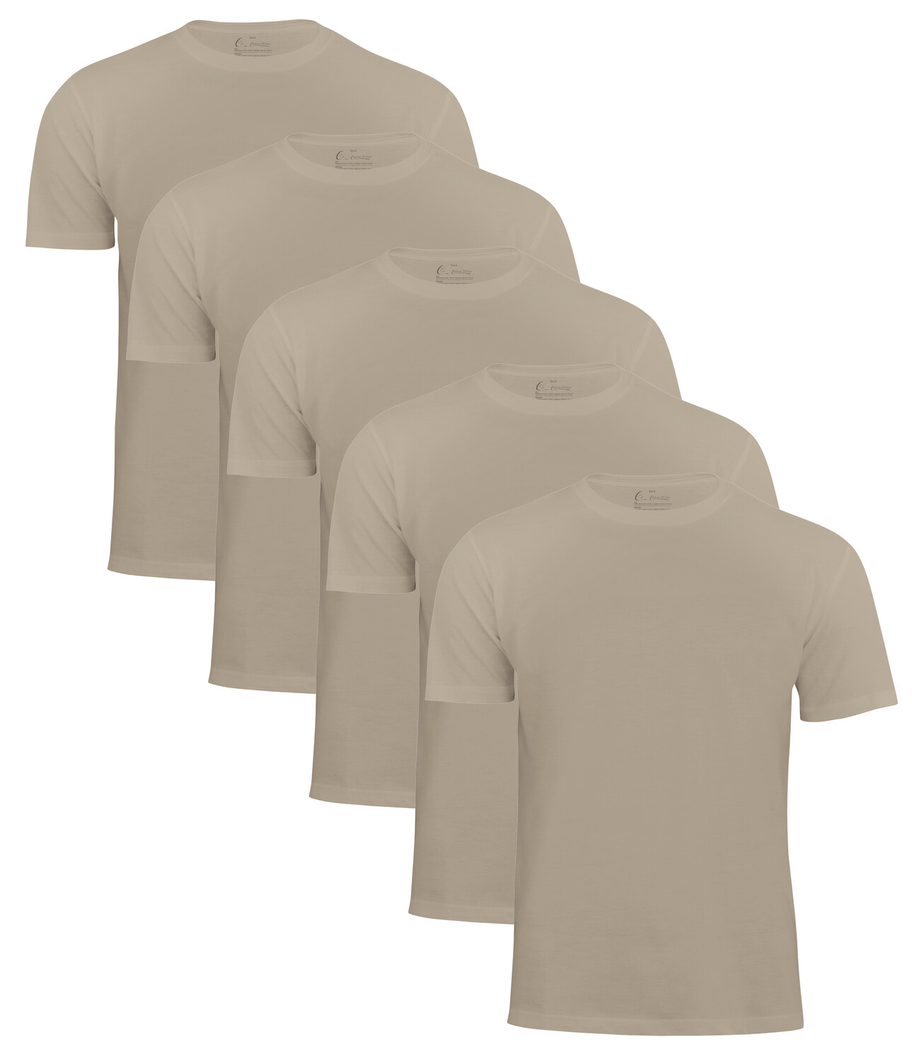 

Футболка Cotton Prime O Neck Tee, бежевый