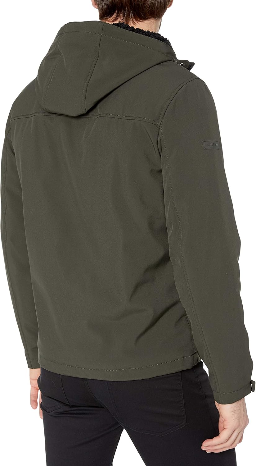 Мужская спортивная куртка Tommy Hilfiger Soft Shell с подкладкой из шерпы, Green — фото 2