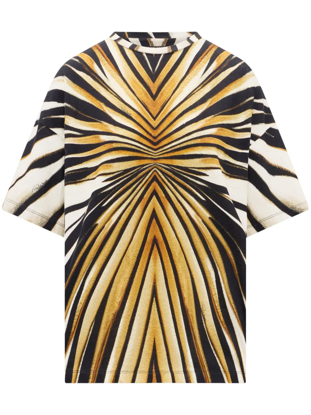 

Футболка с принтом Ray of Gold Roberto Cavalli, золотой