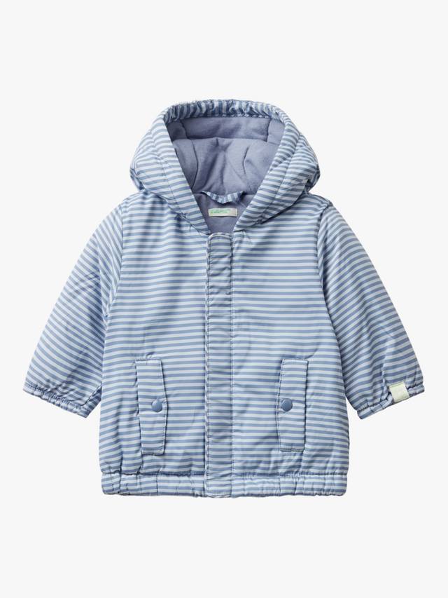 

Детская полосатая утепленная куртка Benetton, Blue