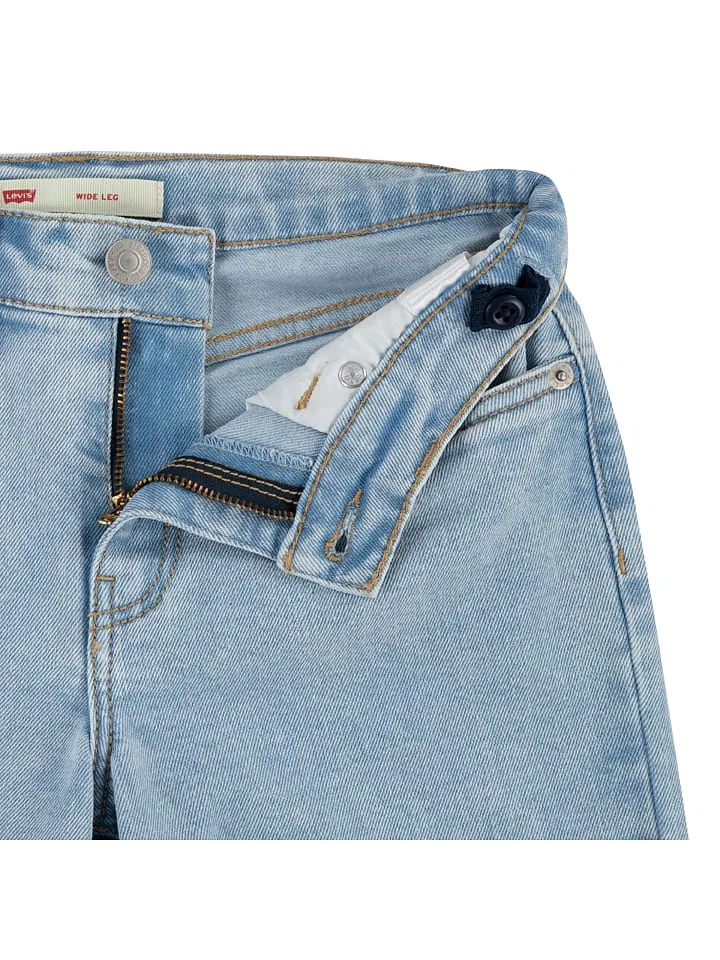 Джинсы wide leg, Levi's Kids, голубой — фото 4