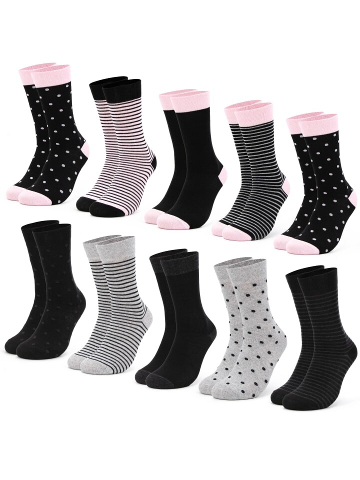

Носки Occulto 10er Pack Muster Milka, цвет schwarz-pink