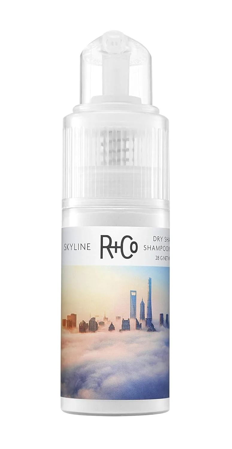 Сухой шампунь-пудра R+Co Skyline - абсорбирующий жир, не оставляющий следов сухой шампунь для освежения волос между мытьями - придает объем и текстуру всем типам волос - свежий аромат - 28 г 29,6 мл (1 шт.)