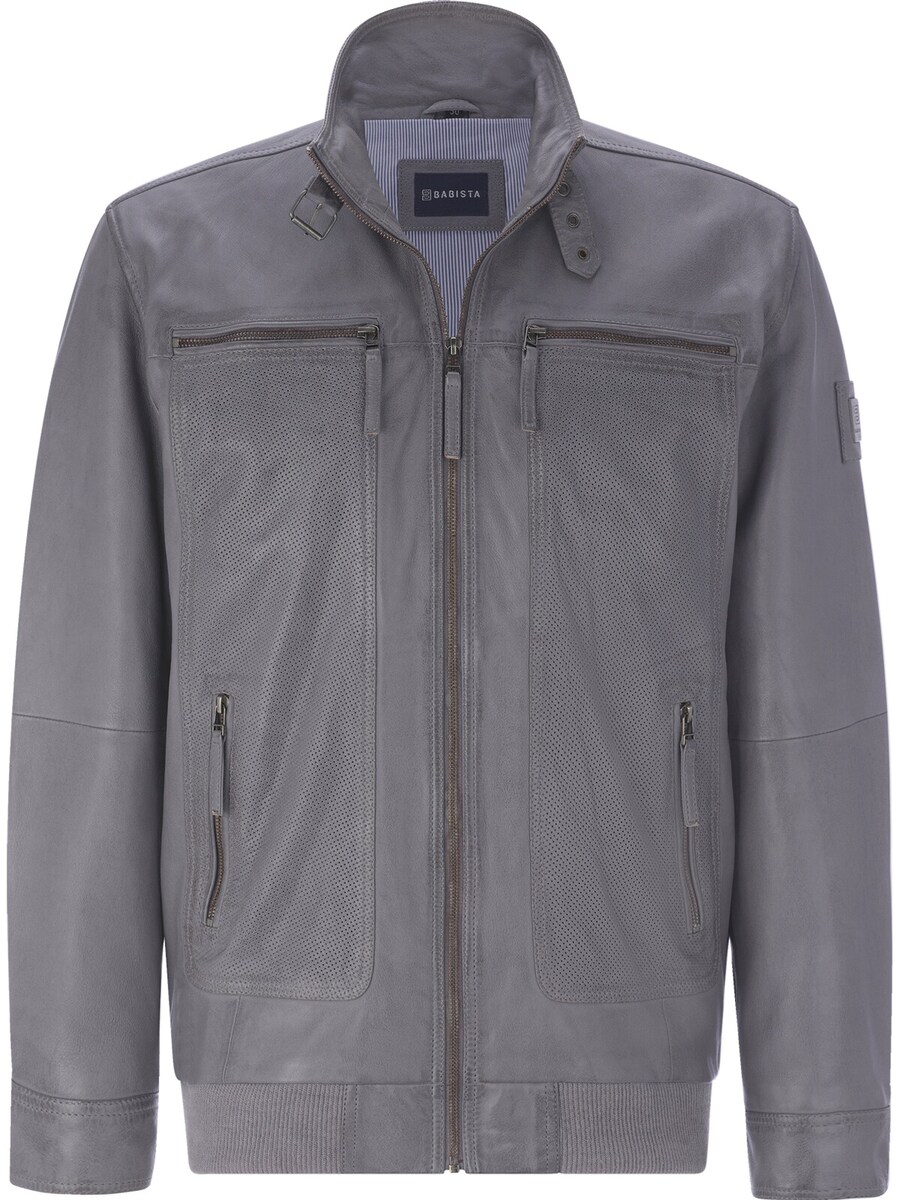 

Кожаная куртка BABISTA Between-Season Jacket Corietta, серый