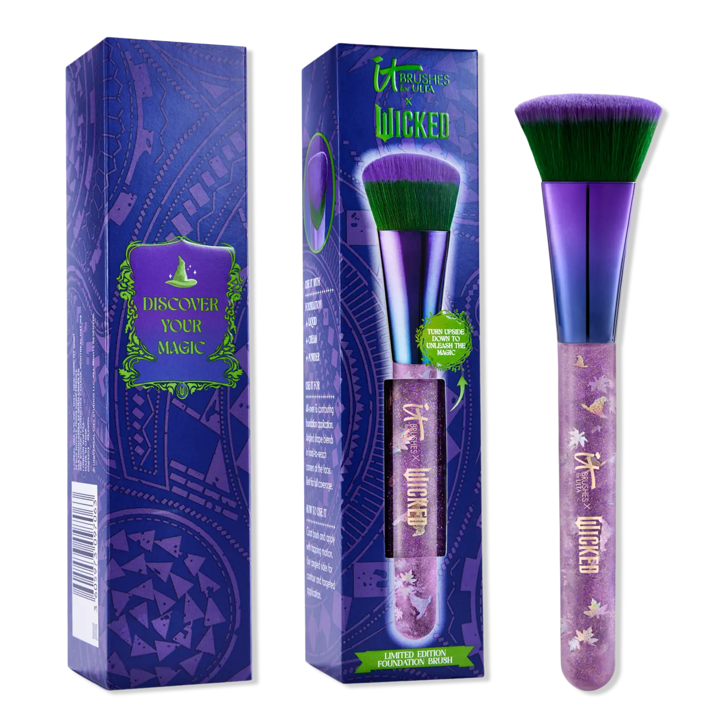 

Кисть для тональной основы Elphaba из лимитированной коллекции IT Brushes for ULTA x Wicked IT Brushes For ULTA