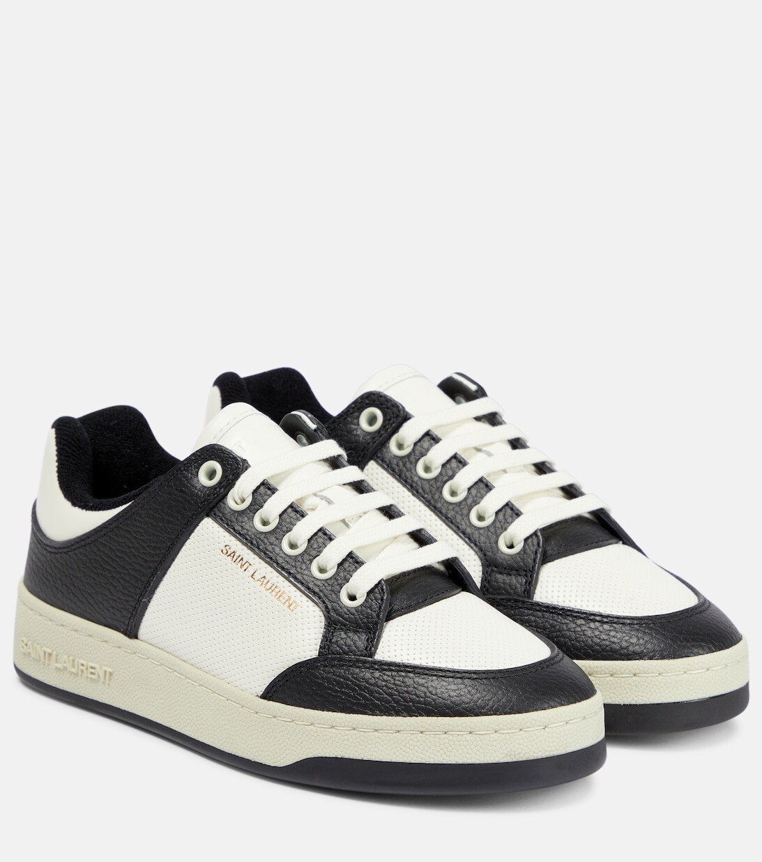 Кожаные кроссовки SL/61 Saint Laurent, черный