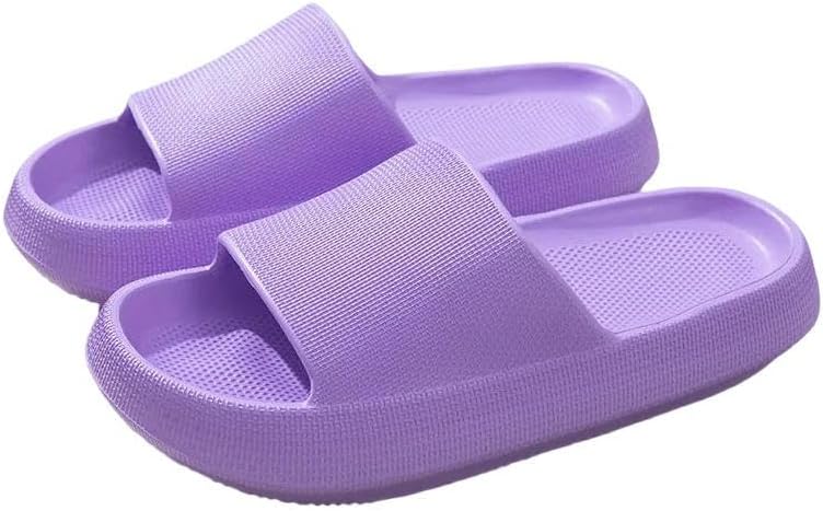 

Женские домашние тапочки с 4 см толстой подошвой, противоскользящие, для пары Dmmwcx, фиолетовый