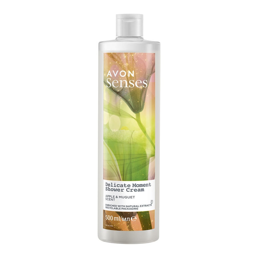 

Avon Senses, Delicate Moment, женский гель для душа, Яблоко-ландыш, 500 мл