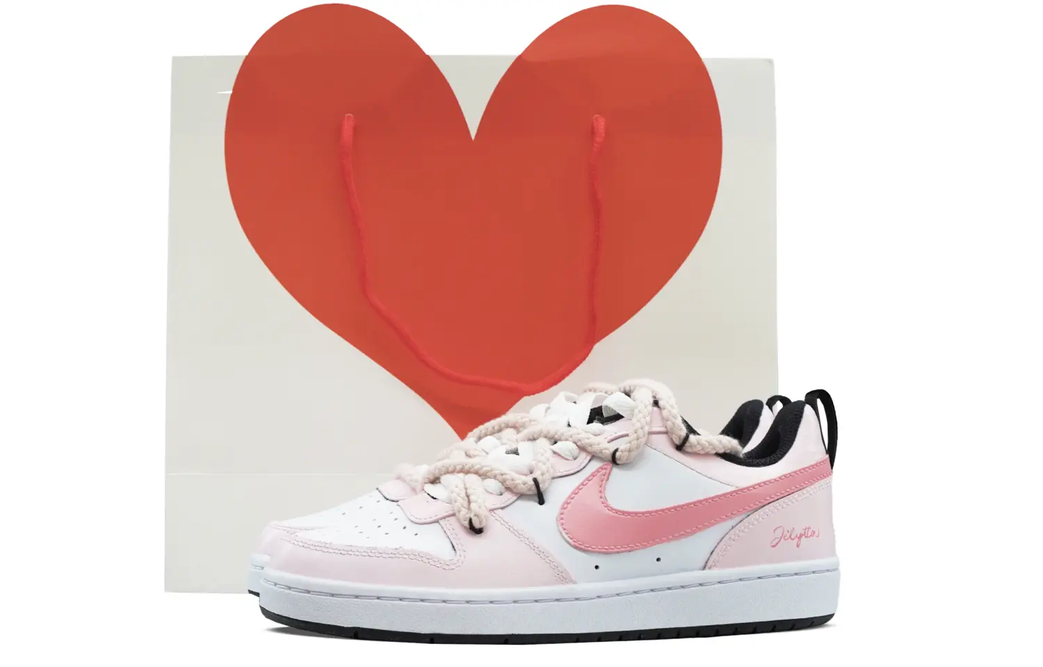 

Кроссовки Nike Court Borough Skateboarding Shoes Women's Low-top Bright Pink, розовый