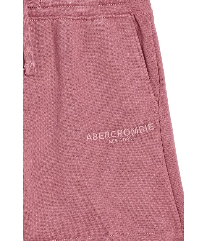 Шорты флисовые Sunfaded Fleece abercrombie kids, Dusty Rose — фото 3