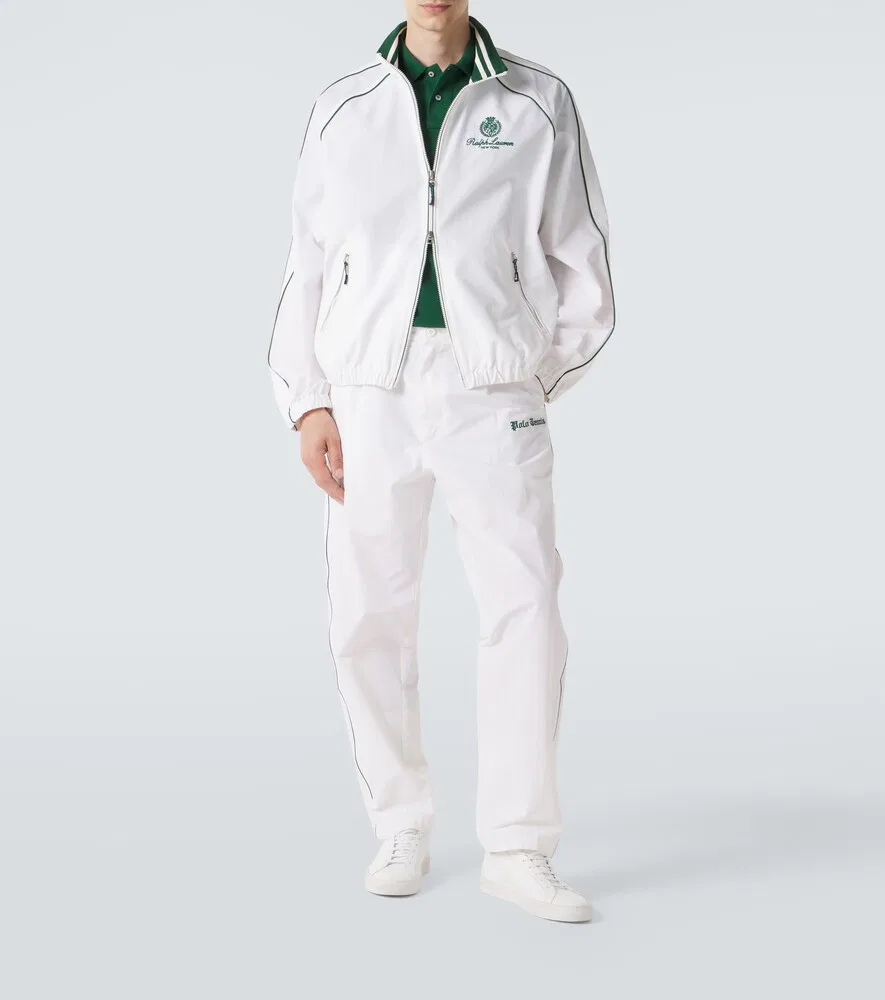 Спортивная куртка из хлопковой смеси с логотипом Polo Ralph Lauren, белый — фото 3