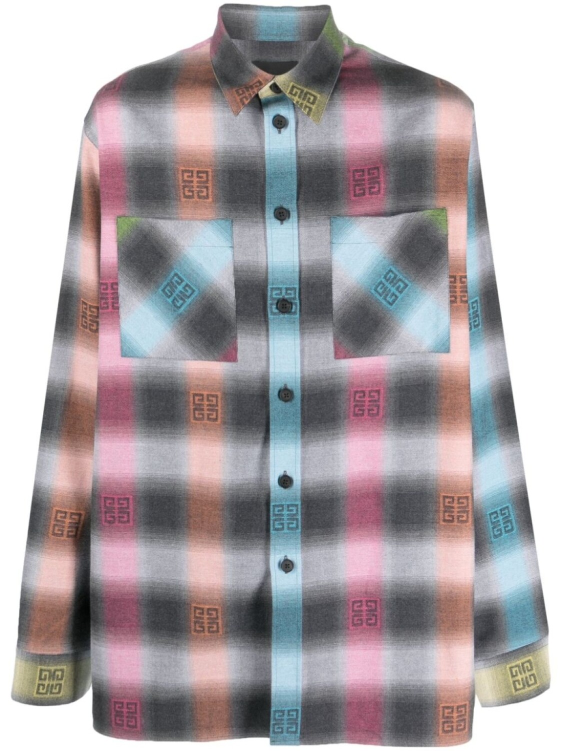 

Givenchy рубашка с логотипом, серый