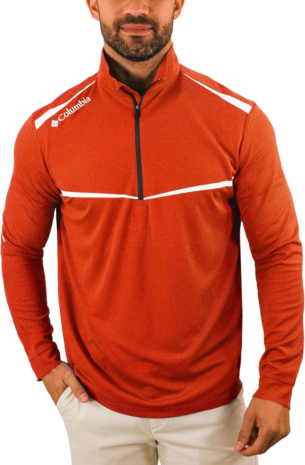 

Джемпер Columbia Golf Omni-Wick Scorecard с длинным рукавом и застежкой-молнией 1/4, State Orange