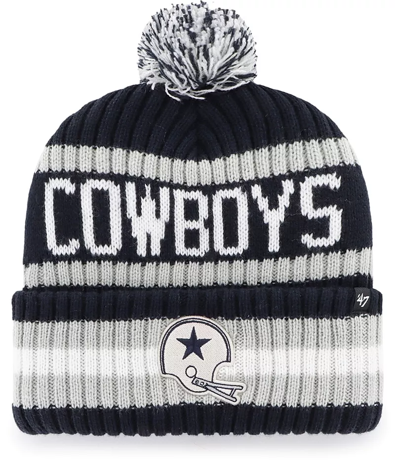 

Мужская темно-синяя вязаная шапка с манжетами '47 Dallas Cowboys Bering