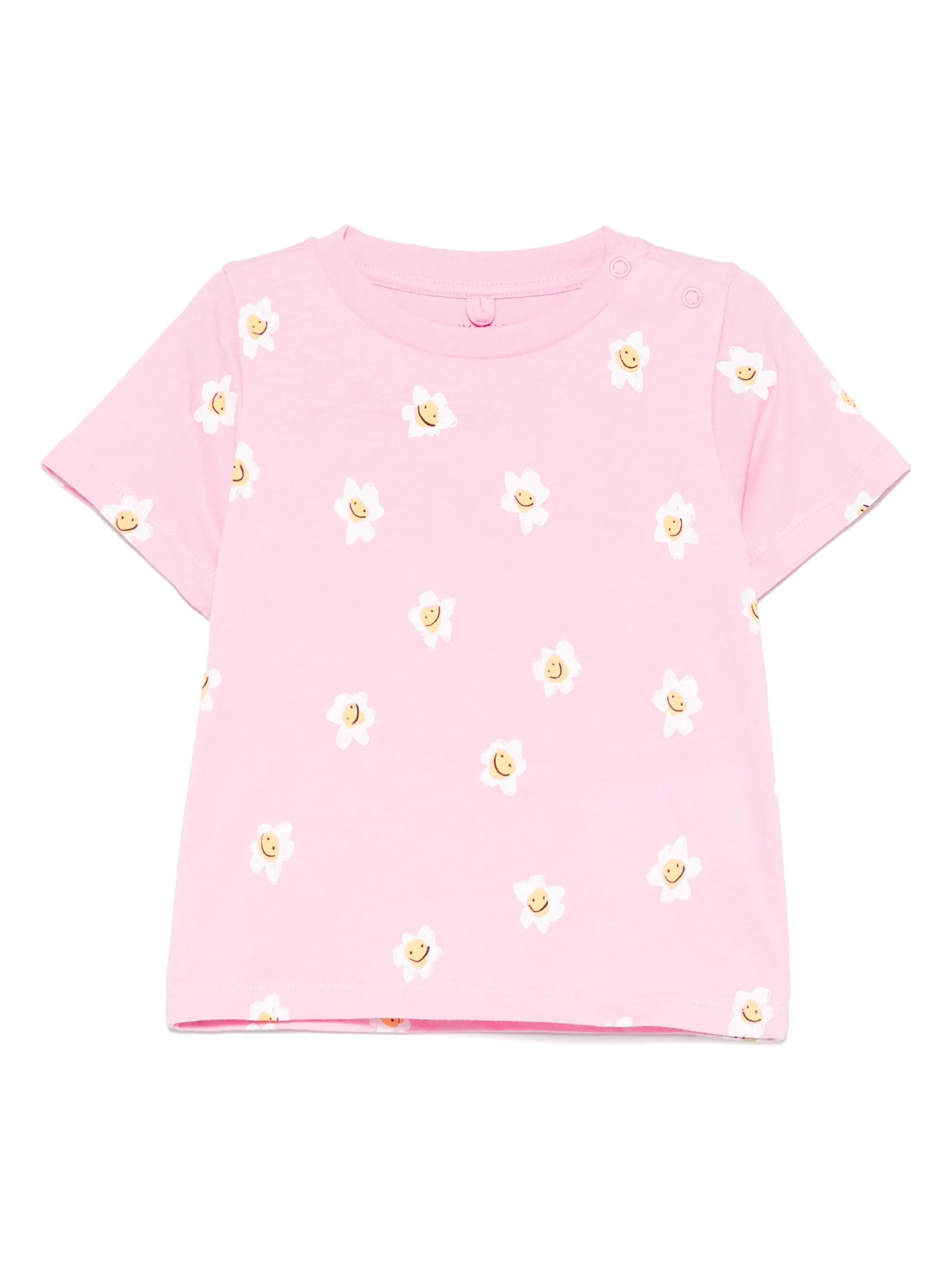 

Футболка с цветочным принтом Stella Mccartney Kids, розовый