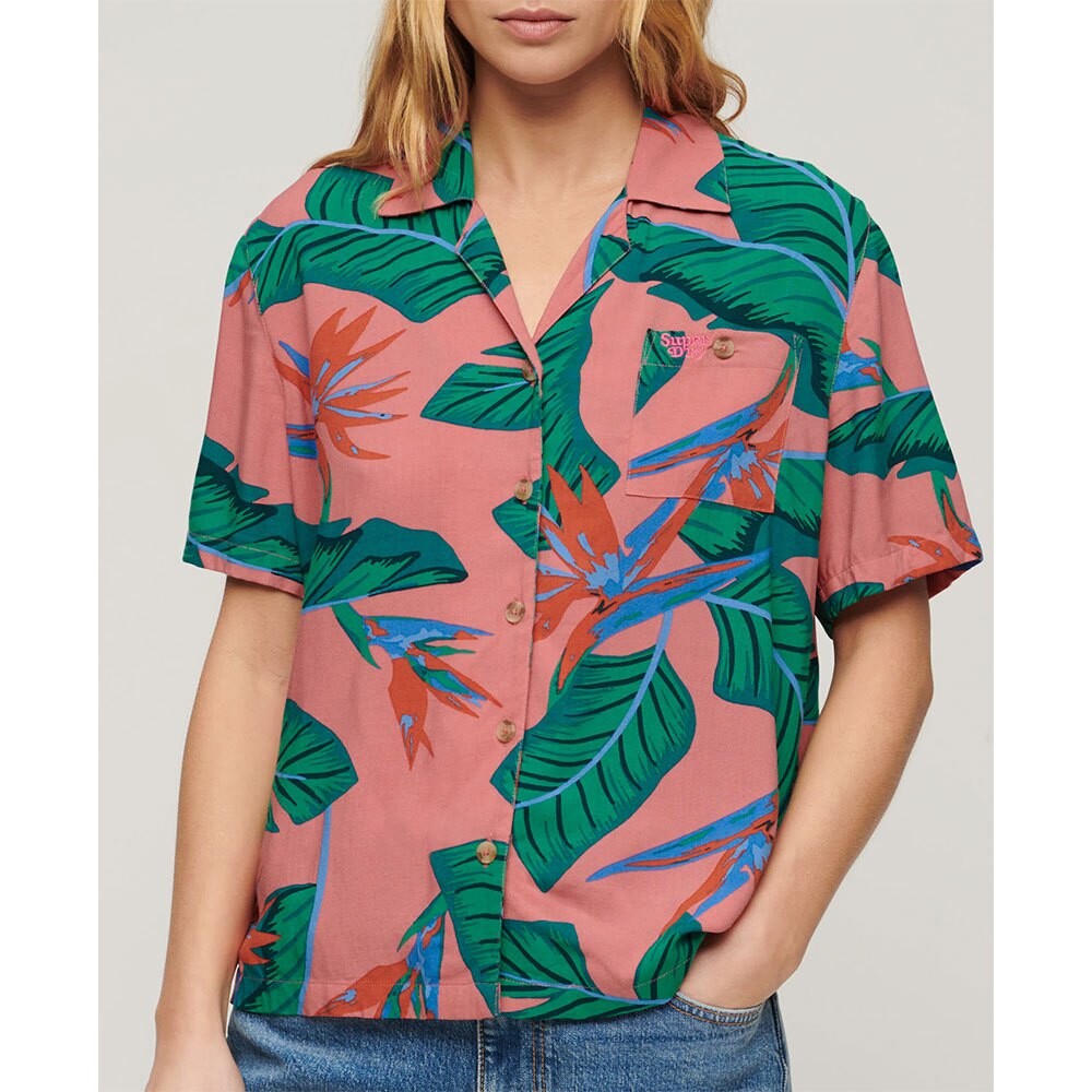 

Рубашка с коротким рукавом Superdry Beach Resor, Разноцветный