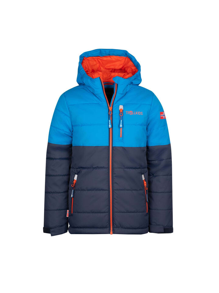 

Лыжная куртка Trollkids Hemsedal, цвет navy/azure blue