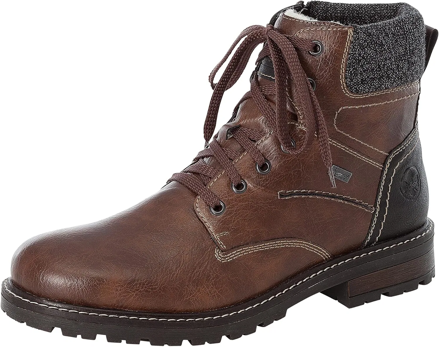 Мужские классические ботинки Rieker 32031, Brown Toffee Black Granite 25