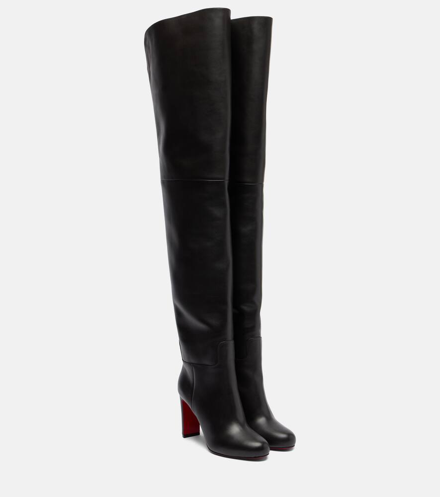Loo 85 кожаные ботинки выше колена Christian Louboutin, Cafe