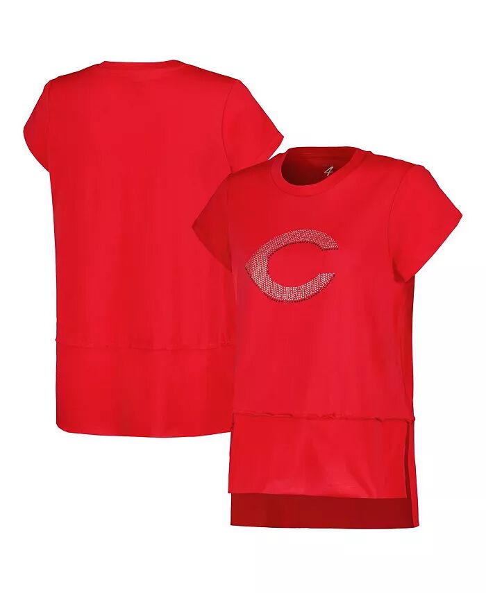 

Женская красная футболка болельщиков Cincinnati Reds G-III 4Her by Carl Banks
