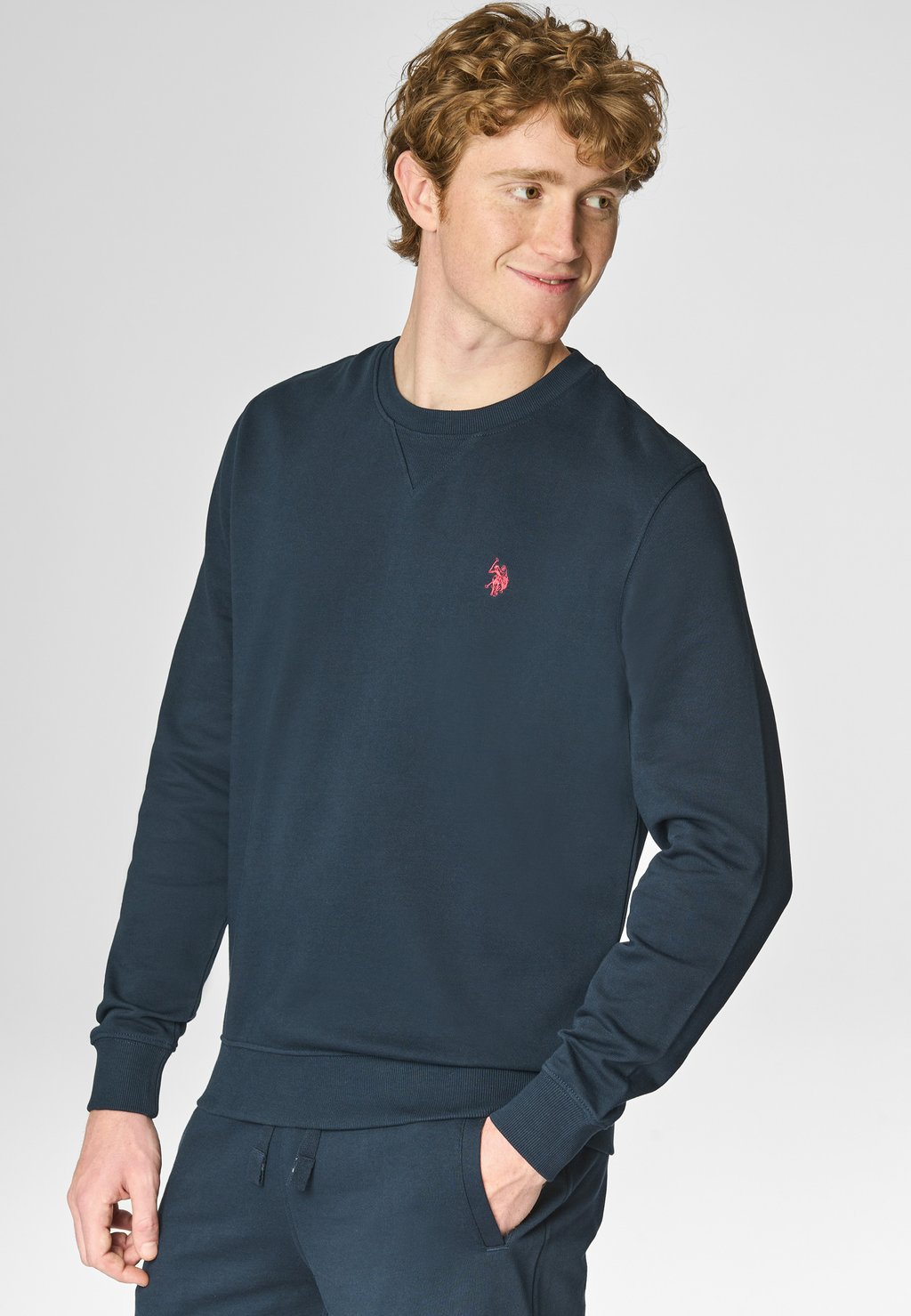 

Толстовка GIROCOLLO IN CON LOGO U.S. Polo Assn., синий