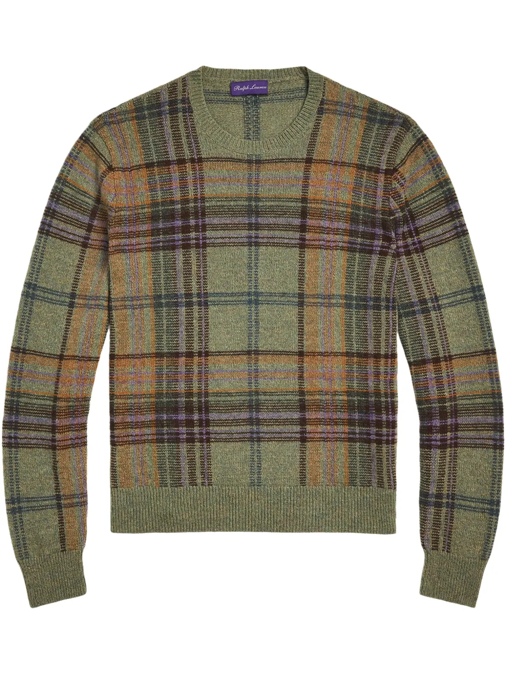 

Клетчатый свитер Ralph Lauren Purple Label, зеленый