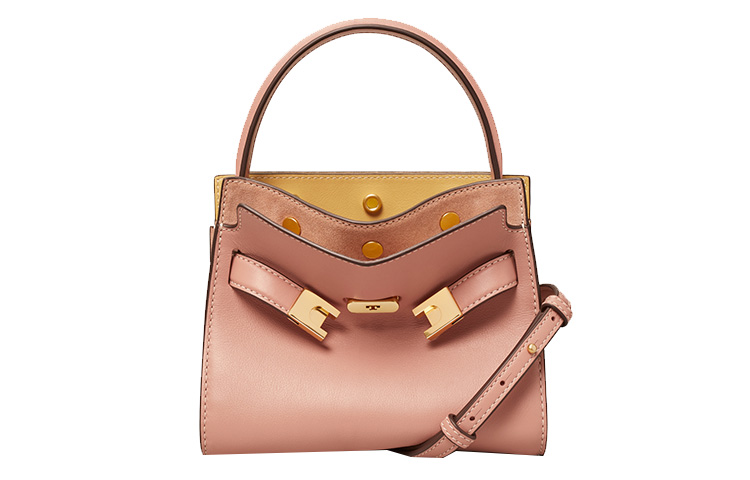 

Сумка через плечо Lee Radziwill из телячьей кожи миниатюрная женская розовая TORY BURCH