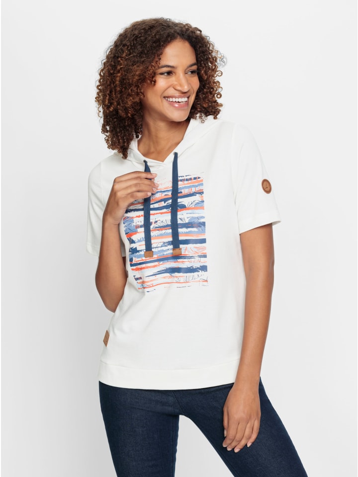 

Толстовка цвета экрю с темно-синим принтом WITT WEIDEN