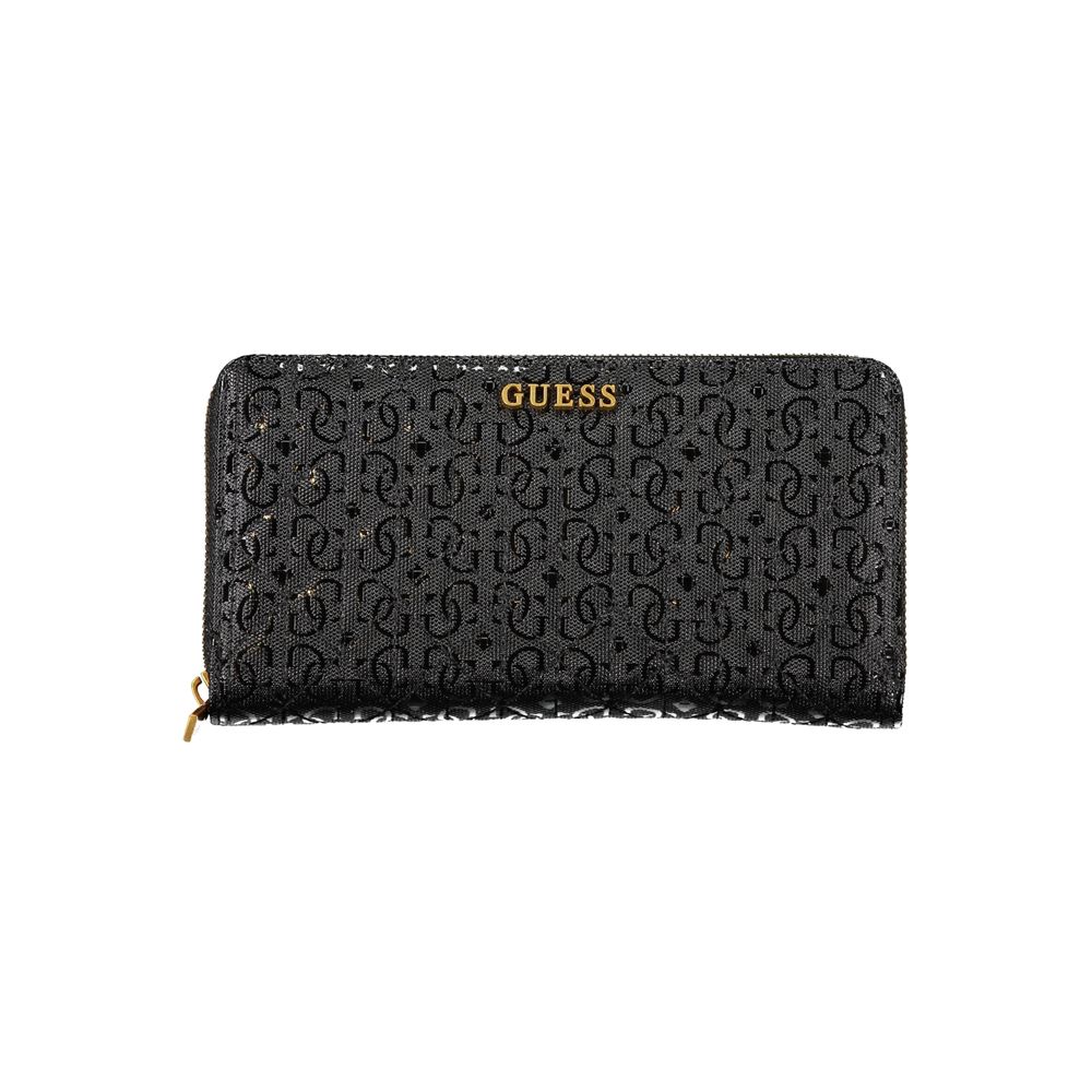 

Элегантный черный полиэтиленовый кошелек с застежкой-молнией Guess Shoes