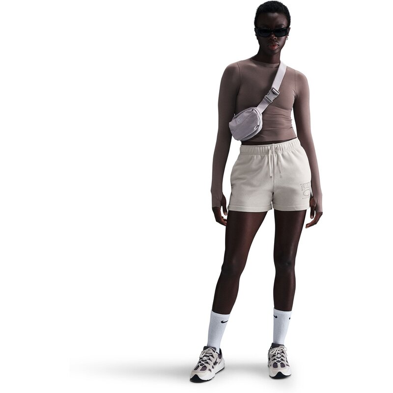 Shorts w nsw club flc ft mr 4" gx sht Nike, цвет lt orewood brn — фото 4