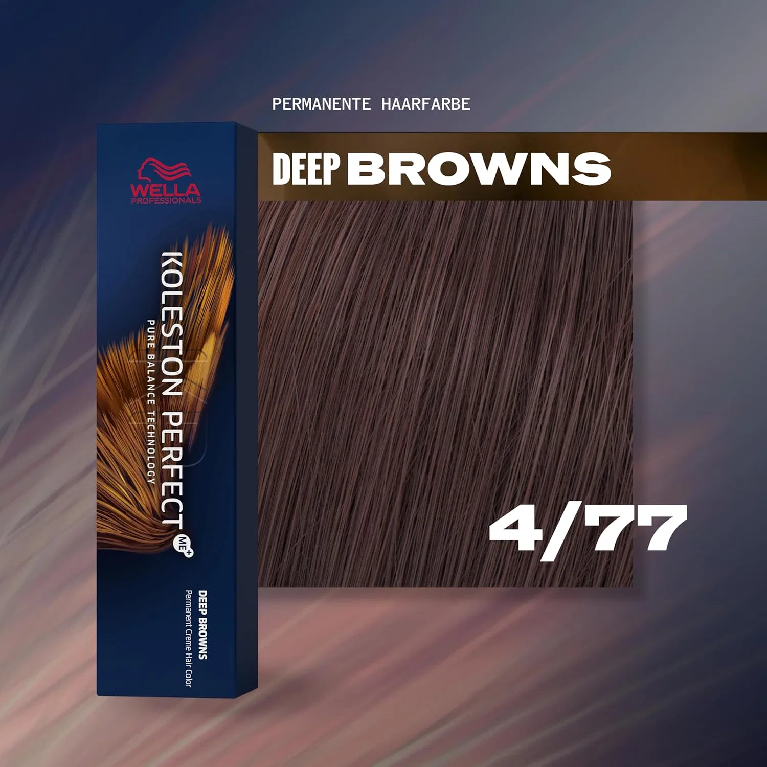 Стойкая краска для волос Wella Professionals Koleston Perfect Deep Browns 4/77, 60 мл Wella Professionals, 4/77 Medium Brown Bra — фото 2