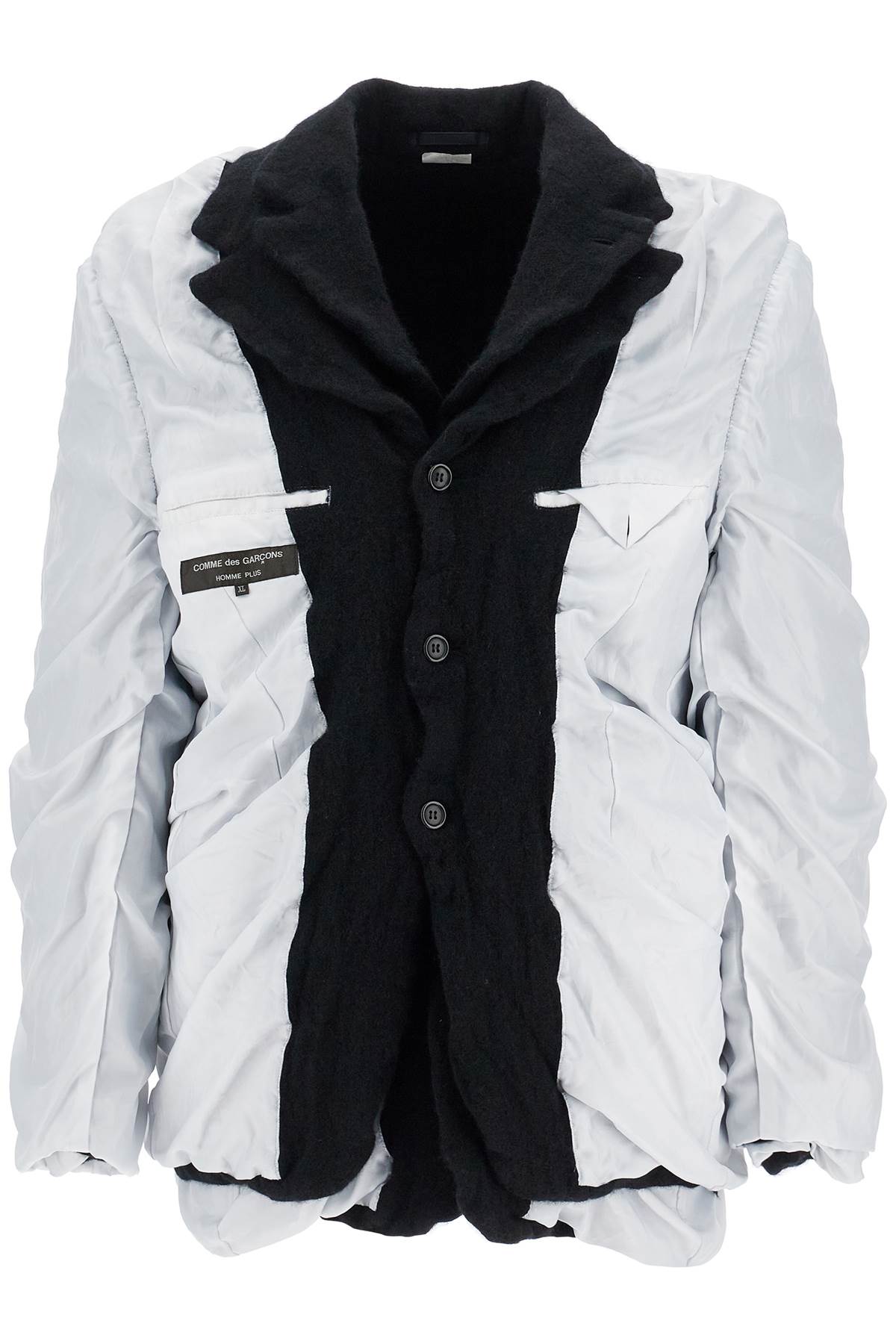 

Мужская куртка Comme Des Garcons Homme Plus с эффектом наизнанку, черный