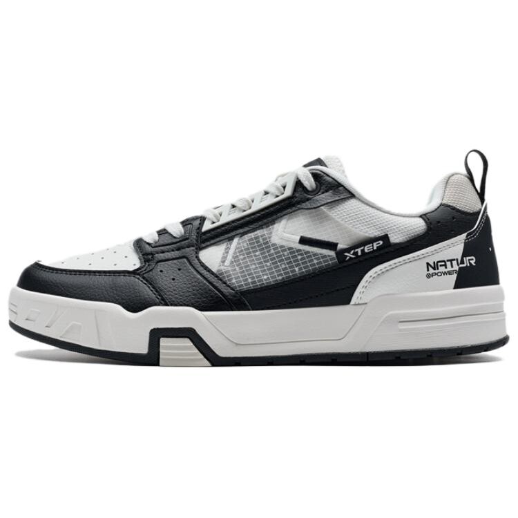 

Кроссовки XTEP Skateboard Shoes Men Low-Top Black White, Черный, Кроссовки XTEP Skateboard Shoes Men Low-Top Black White