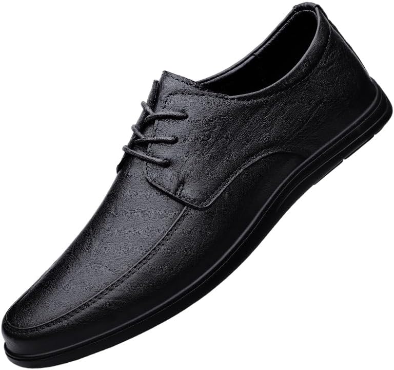 

Мужские повседневные туфли с легкой посадкой из дышащей кожи коровы. Легкие, удобные, с приятной для кожи внутренней отделкой. Тонкая текстура. Для делового и официального ношения Clolinde, черный