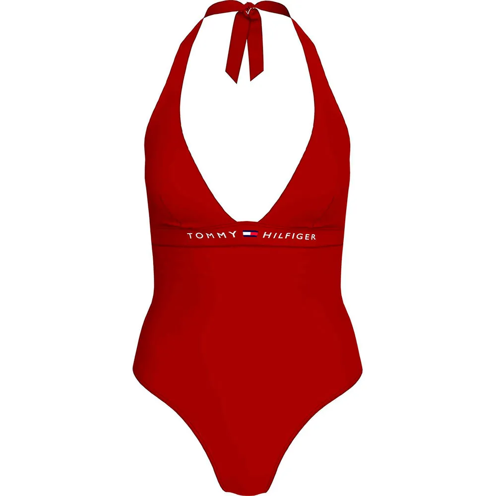 

Купальник с завязками на шее от Tommy Hilfiger, красный