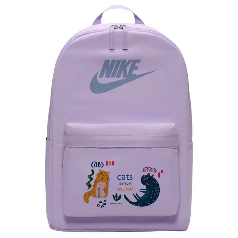 

Nike Тканевый рюкзак унисекс фиолетовый, Cartoon Cat