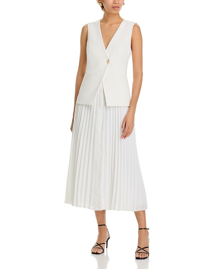 

Платье Лорен в смешанной технике Derek Lam 10 Crosby, белый