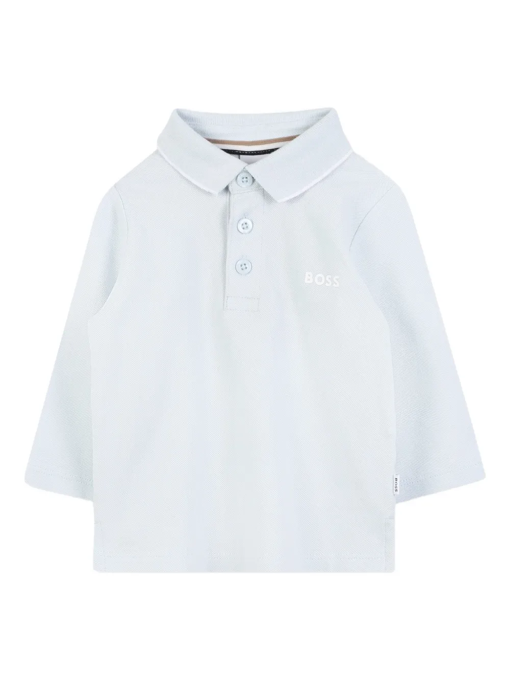 

Рубашка поло с длинными рукавами BOSS Kidswear, синий